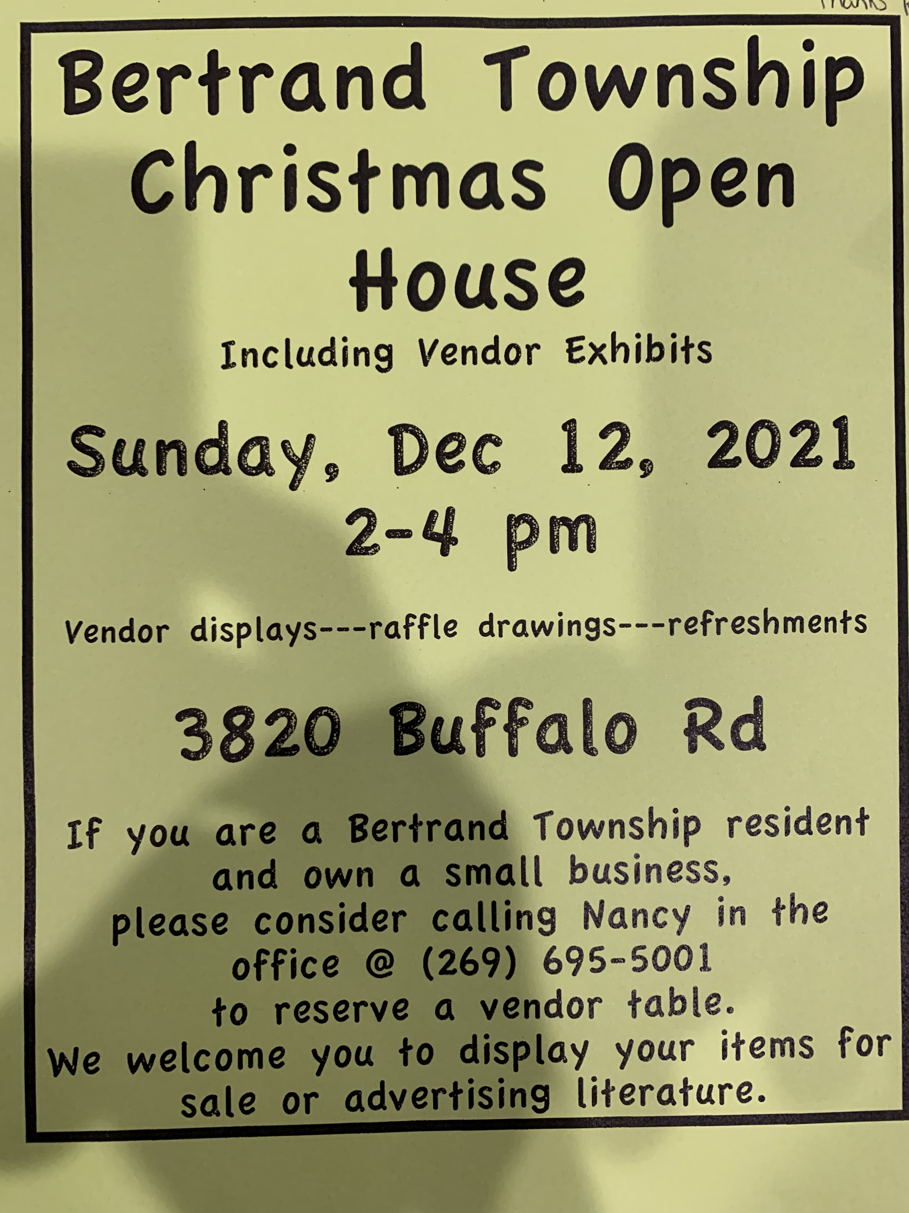 image of flyer for Christmas Open house